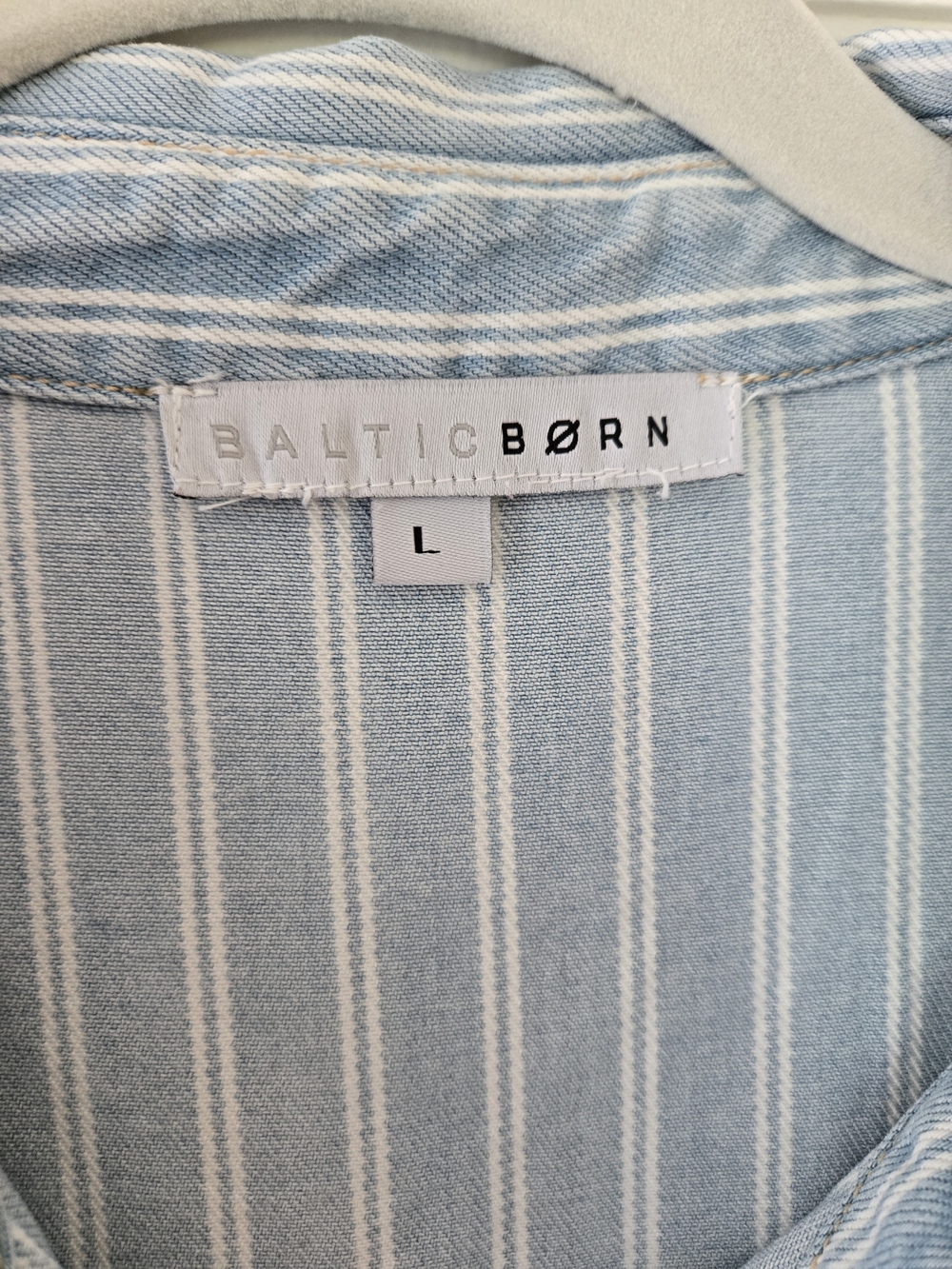 Baltic Born Light Blue & White Striped Short-Sleeve Button-Down Shirt - Picture 2 of 9
